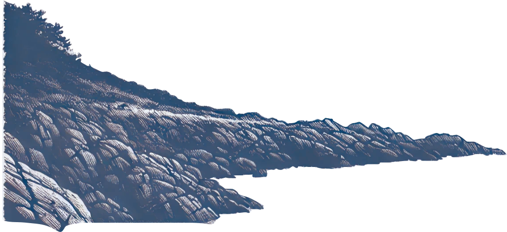 Image d'une montagne bleu